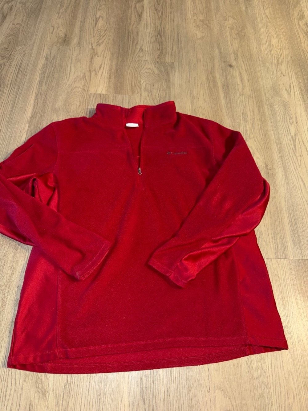 Columbia Red Quarter Zip Fleece‎ Pullover XXL Cozy Gorpcore Outdoor Essential